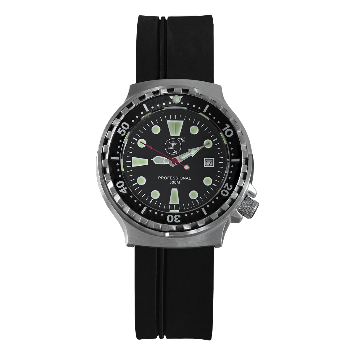 PROFESSIONAL 500 WOMEN'S DIVING WATCH STAINLESS STEEL | NEOPRENE BRACELET