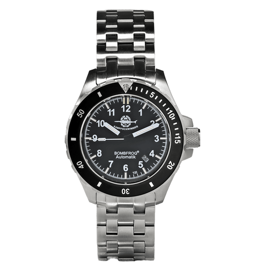 BT-25 Edelstahl Kampfschwimmer Taucheruhr mit Neopren Band