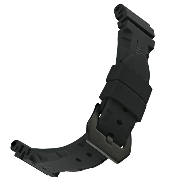 SILICONE BRACELET PRO STRAP BLACK | 22MM