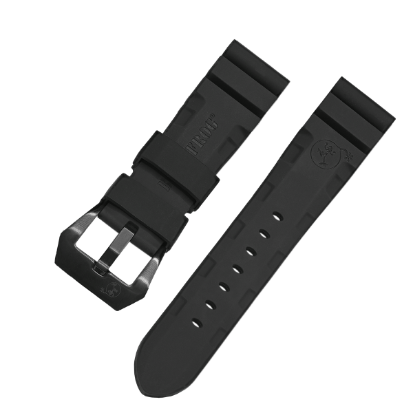 SILICONE BRACELET PRO STRAP BLACK | 22MM