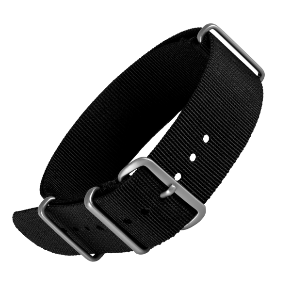 NATO BRACELET BRUSHED STAINLESS STEEL BASIC | 22MM