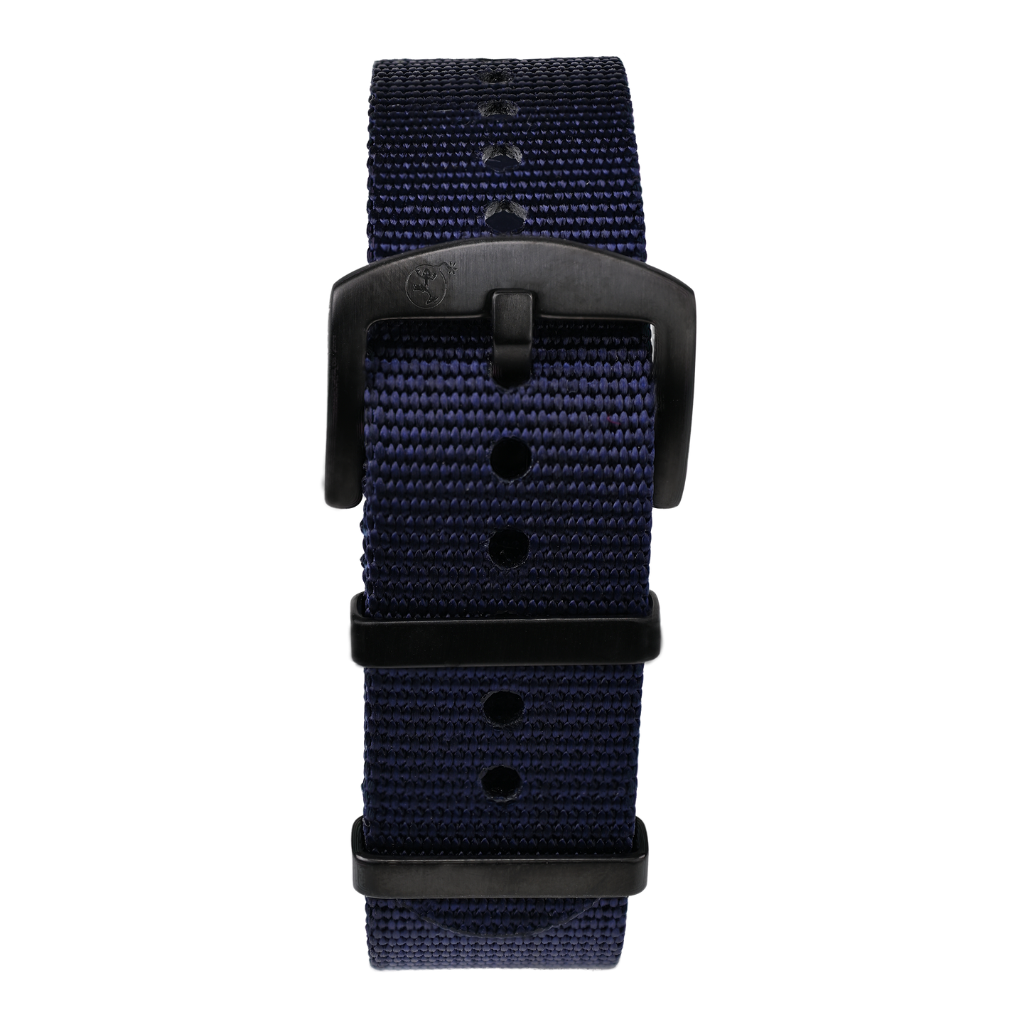 NATO Armband Navy 24mm mit schwarzer Dornenschließe