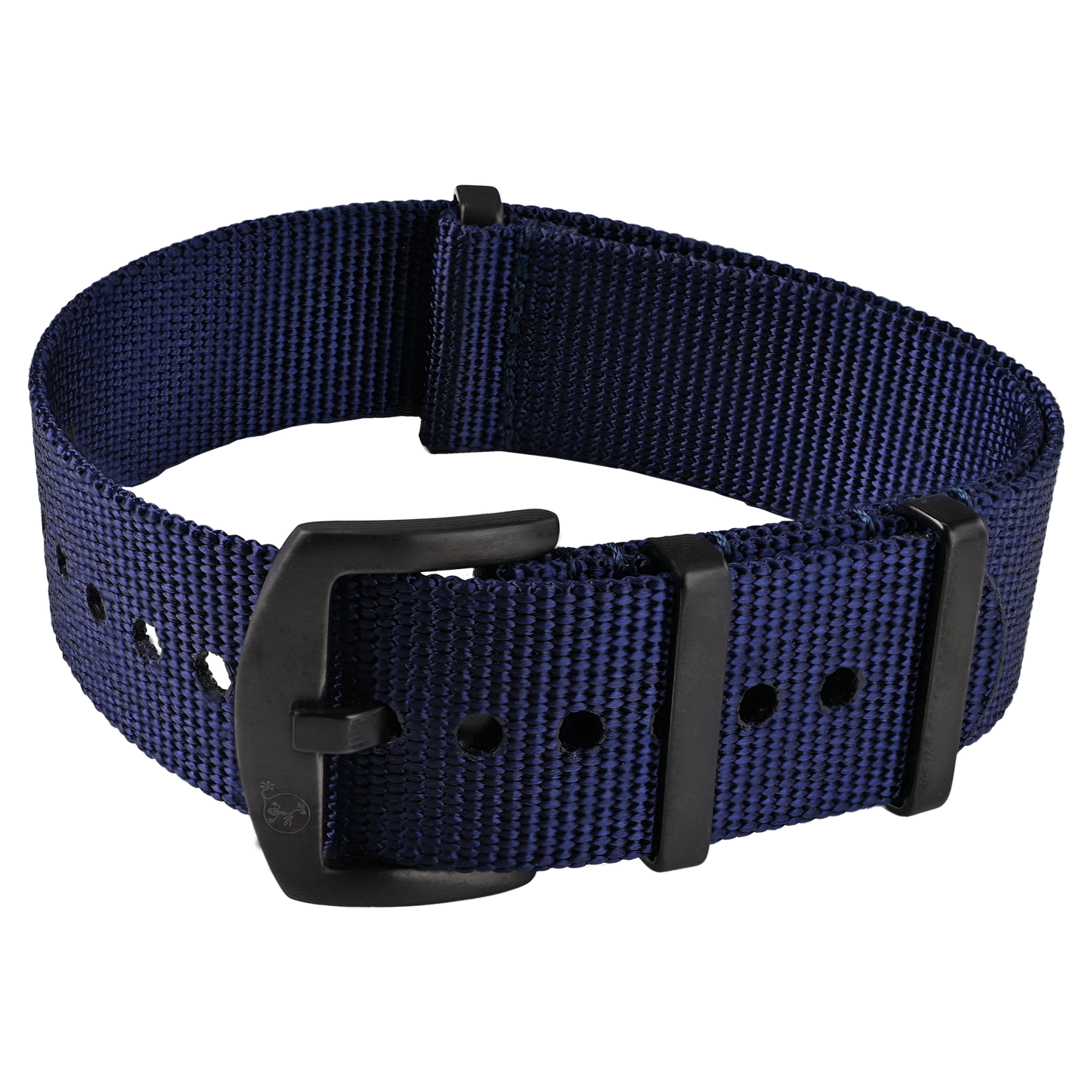 NATO Armband Navy 24mm mit schwarzer Dornenschließe