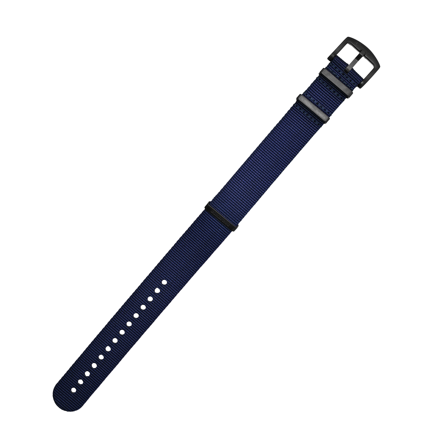 NATO Armband Navy 20mm mit schwarzer Dornenschließe