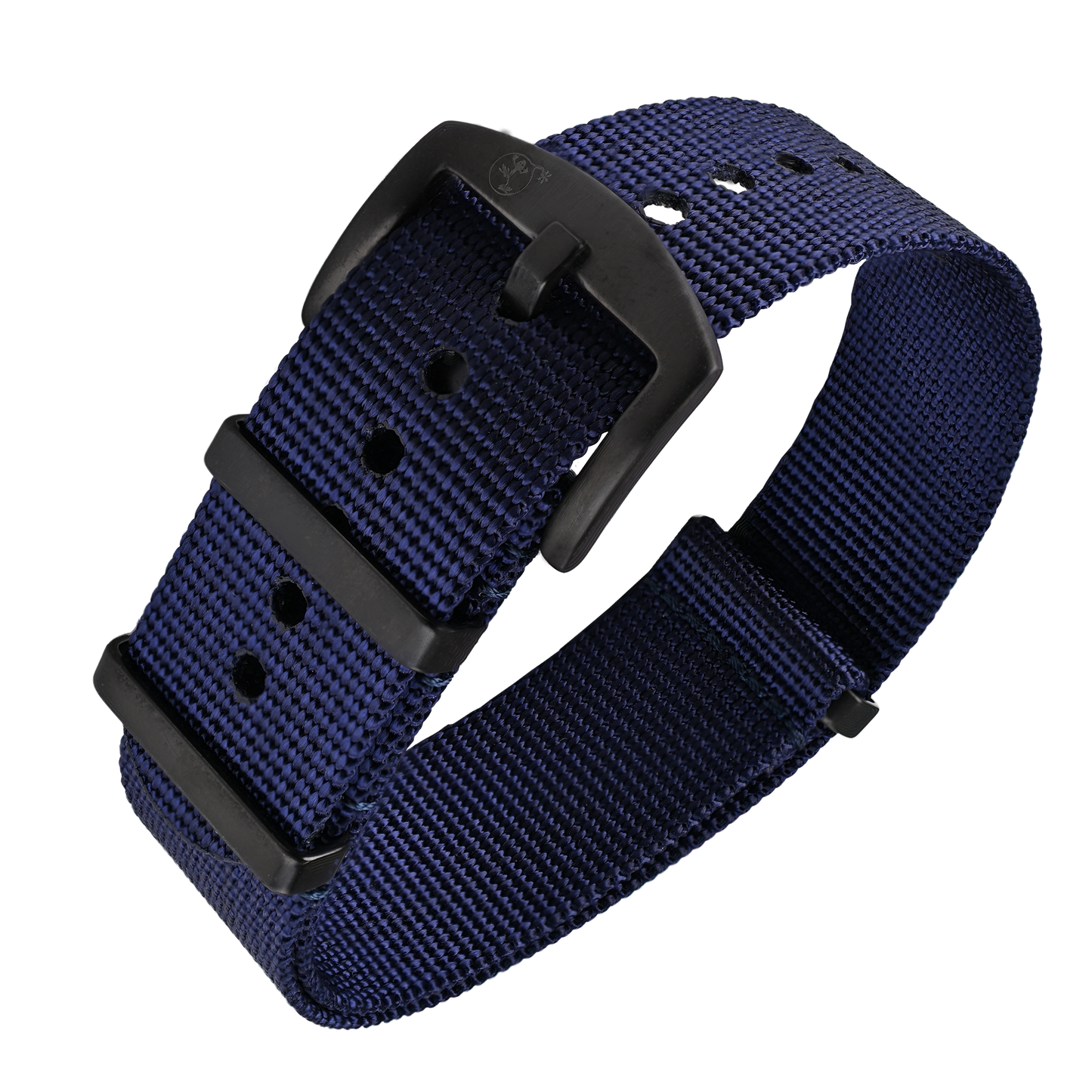NATO Armband Navy 20mm mit schwarzer Dornenschließe