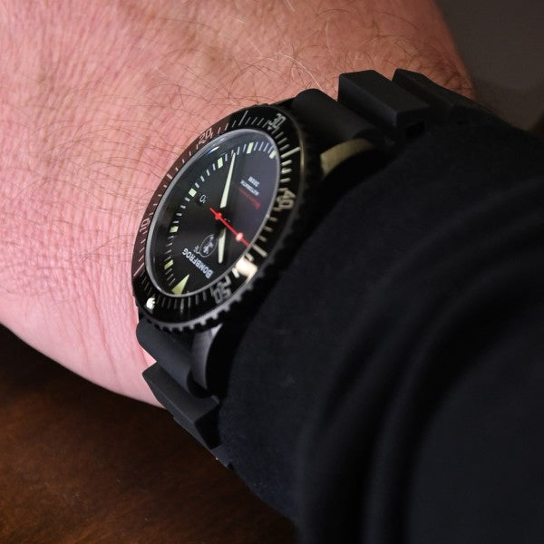 SILICONE BRACELET PRO STRAP BLACK | 22MM