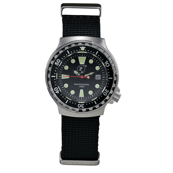 Damen Taucheruhr Professional 500 mit Edelstahl NATO Armband
