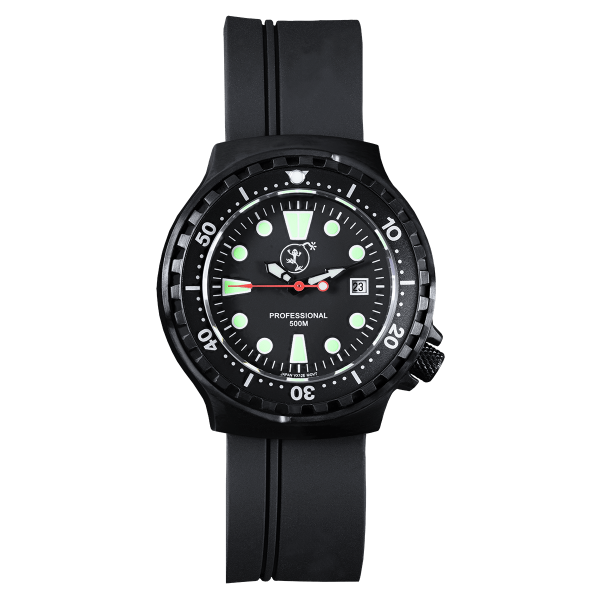 PROFESSIONAL 500 WOMEN'S DIVING WATCH BLACK | NEOPRENE BRACELET
