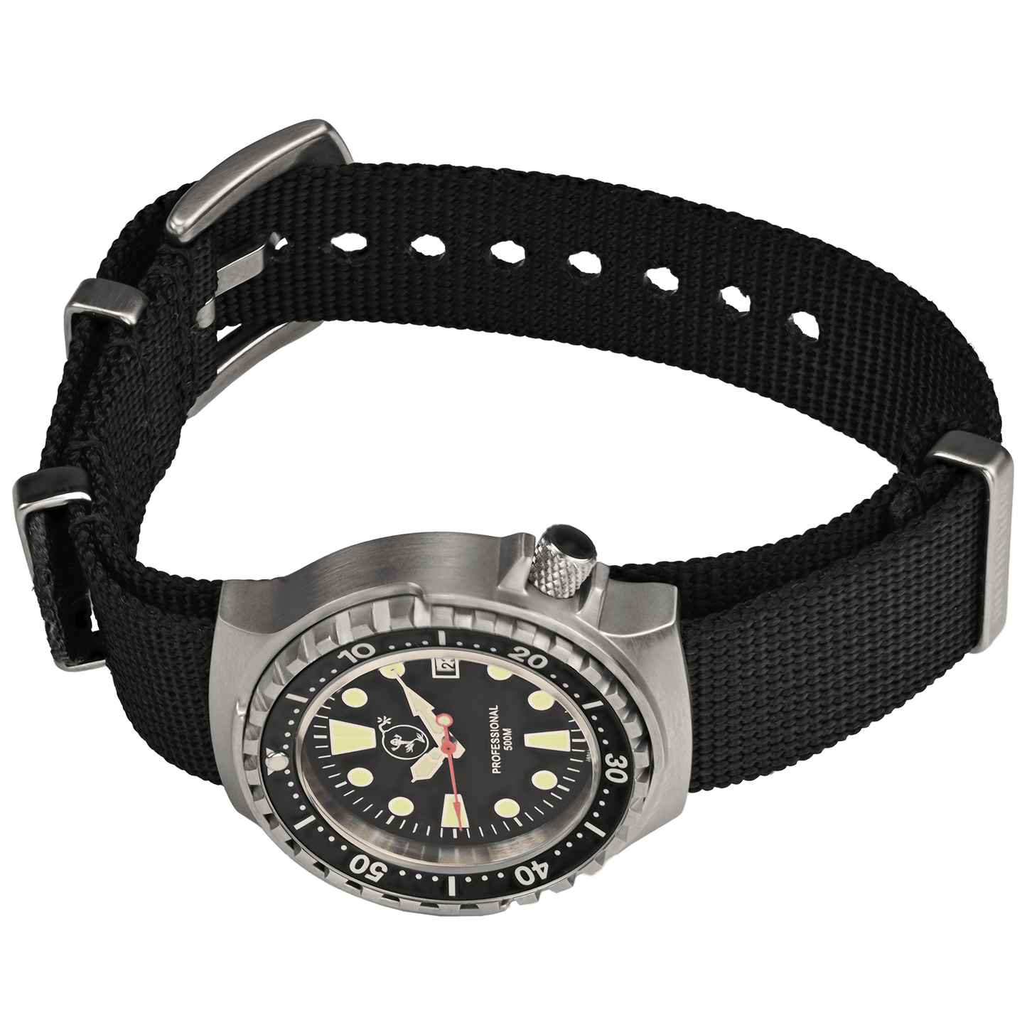 Damen Taucheruhr Professional 500 mit Edelstahl NATO Armband
