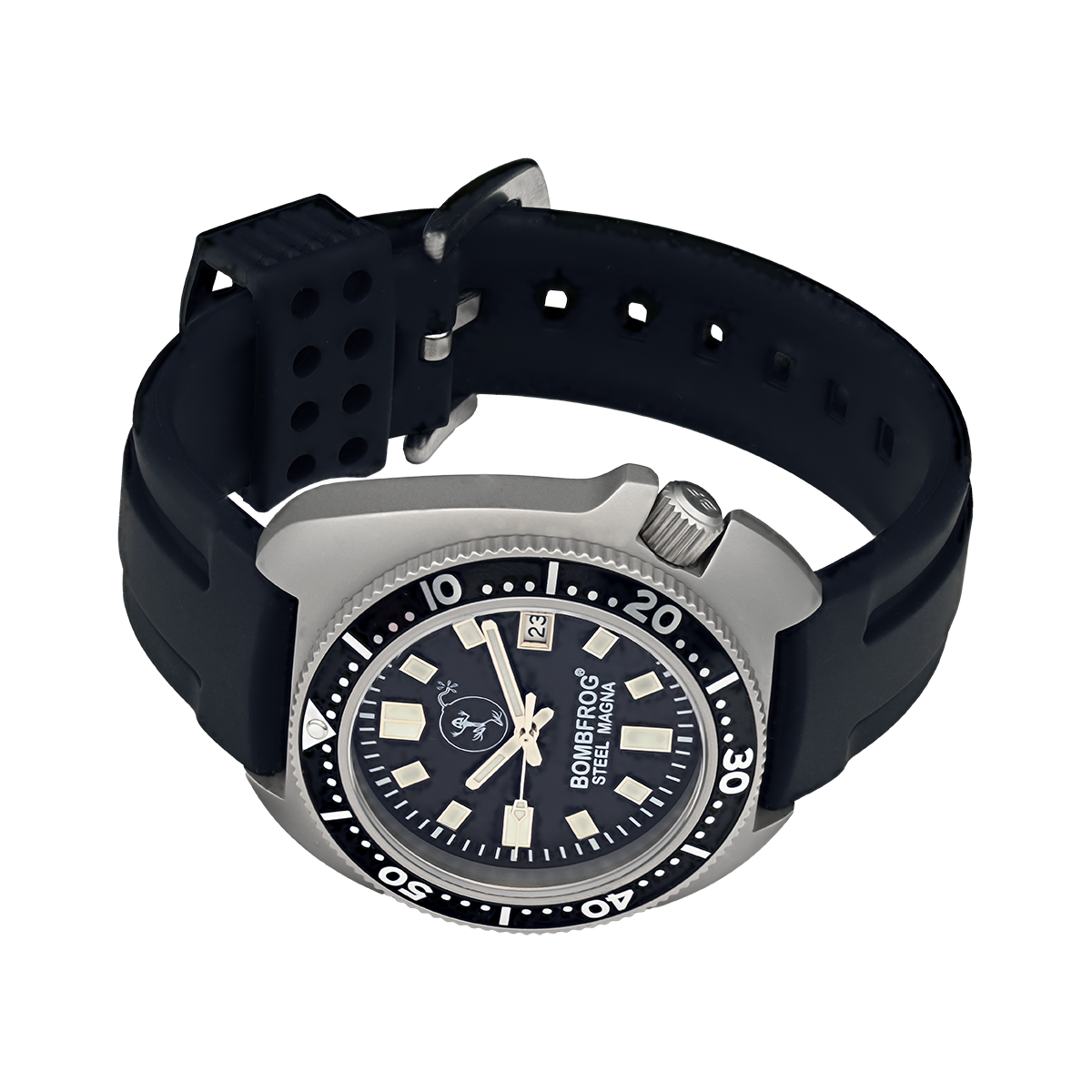 STEEL MAGNA II Black | NEOPRENE BRACELET