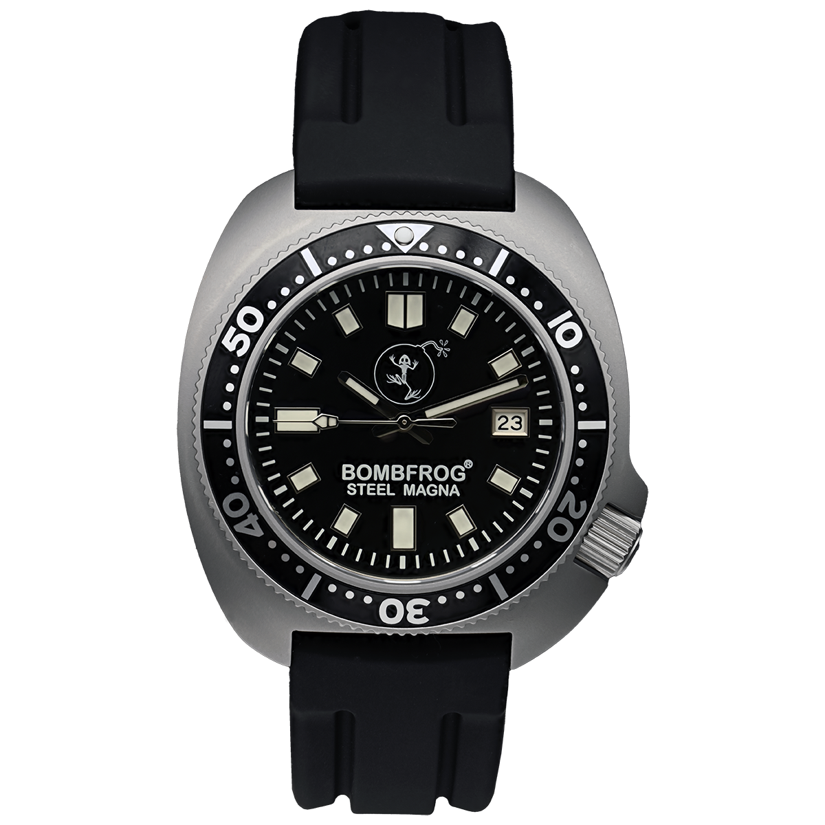 STEEL MAGNA II Black | NEOPRENE BRACELET