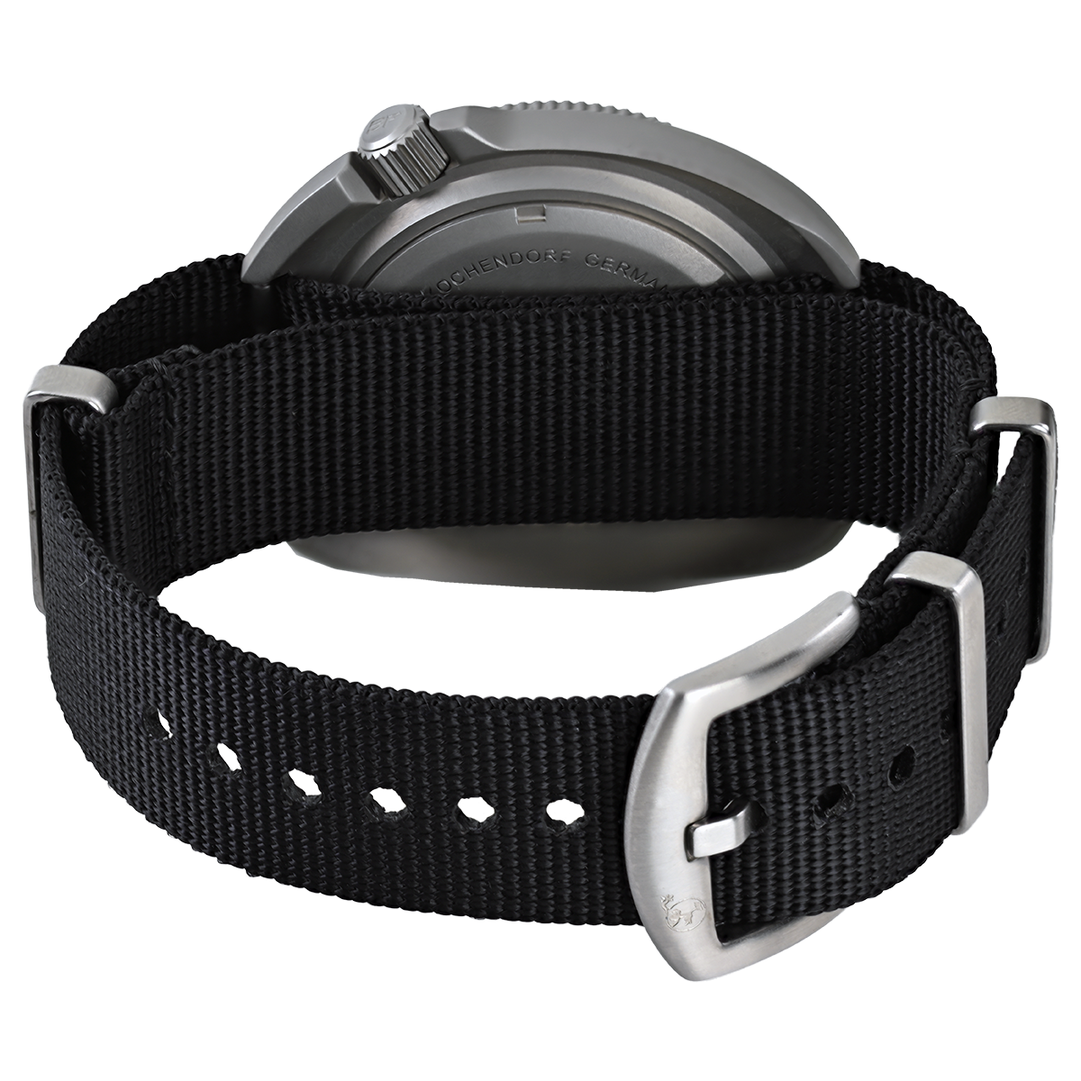 STEEL MAGNA II Schwarz Taucheruhr mit NATO-Armband