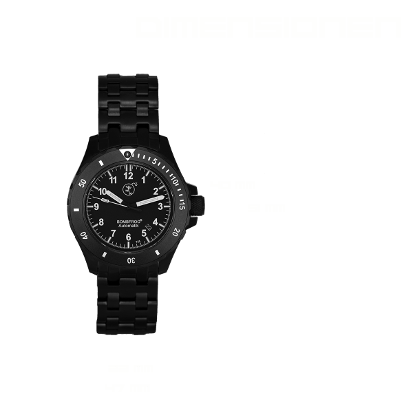 BT-25 BLACK EDITION | STAINLESS STEEL BRACELET