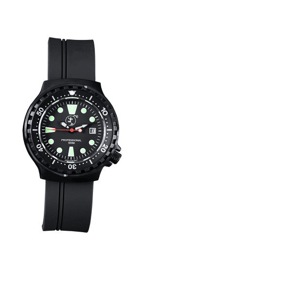 PROFESSIONAL 500 WOMEN'S DIVING WATCH BLACK | NEOPRENE BRACELET
