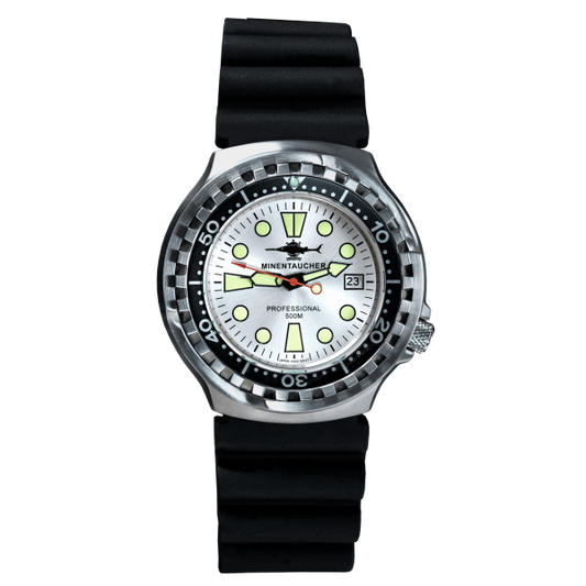 Silber Taucheruhr 500m