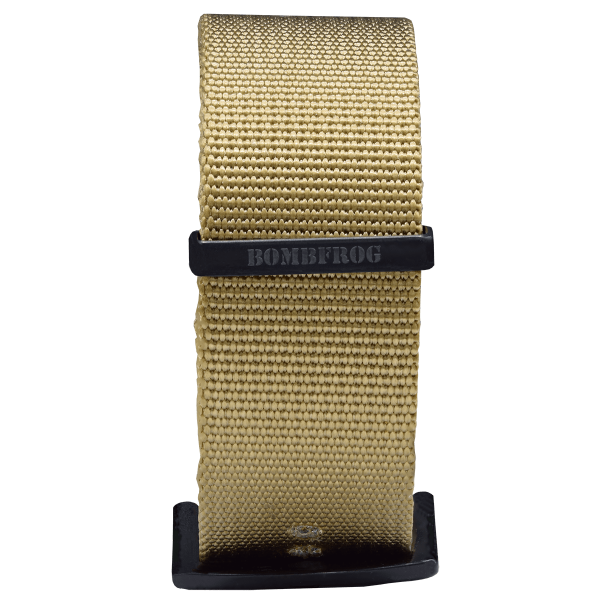 NATO ARMBAND KHAKI MIT SCHWARZER DORNENSCHLIESSE | 24MM