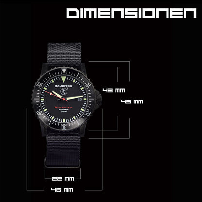 MINESWEEPER BLACK | NATO BRACELET 