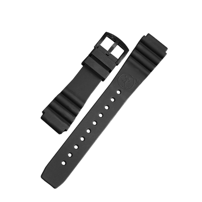 SILIKONARMBAND TAUCHER SCHWARZ | 20MM