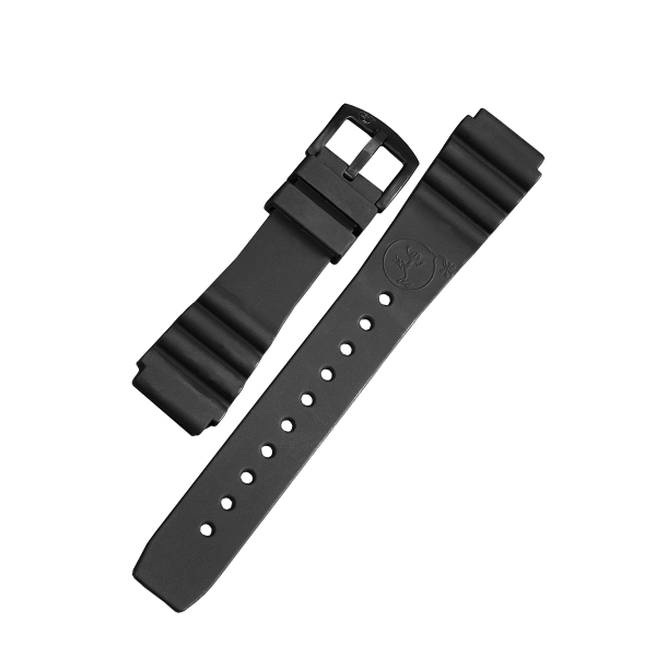 SILICONE BRACELET DIVER BLACK | 24MM