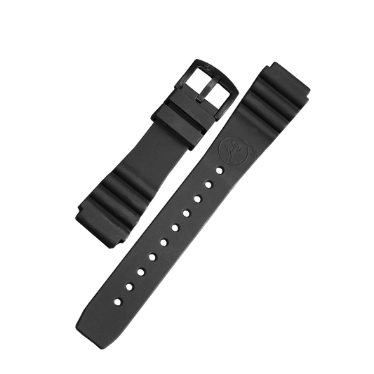 SILIKONARMBAND TAUCHER SCHWARZ | 24MM