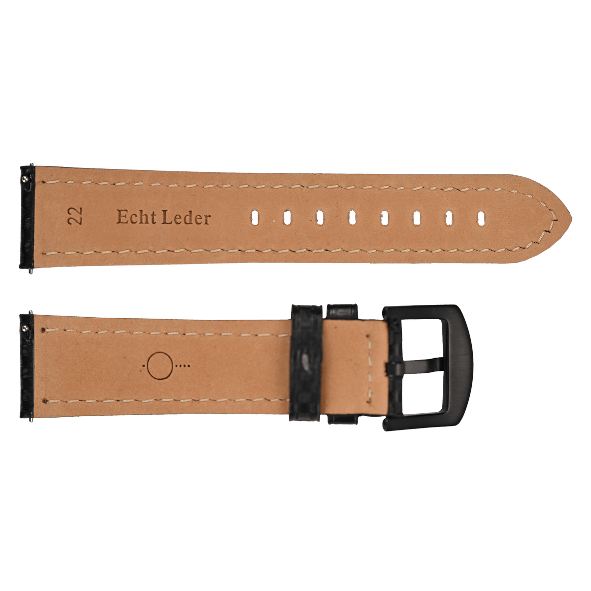 CARBON LEDER -Armband | 22MM