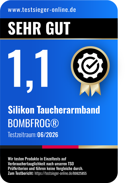 SILIKONARMBAND TAUCHER SCHWARZ | 24MM