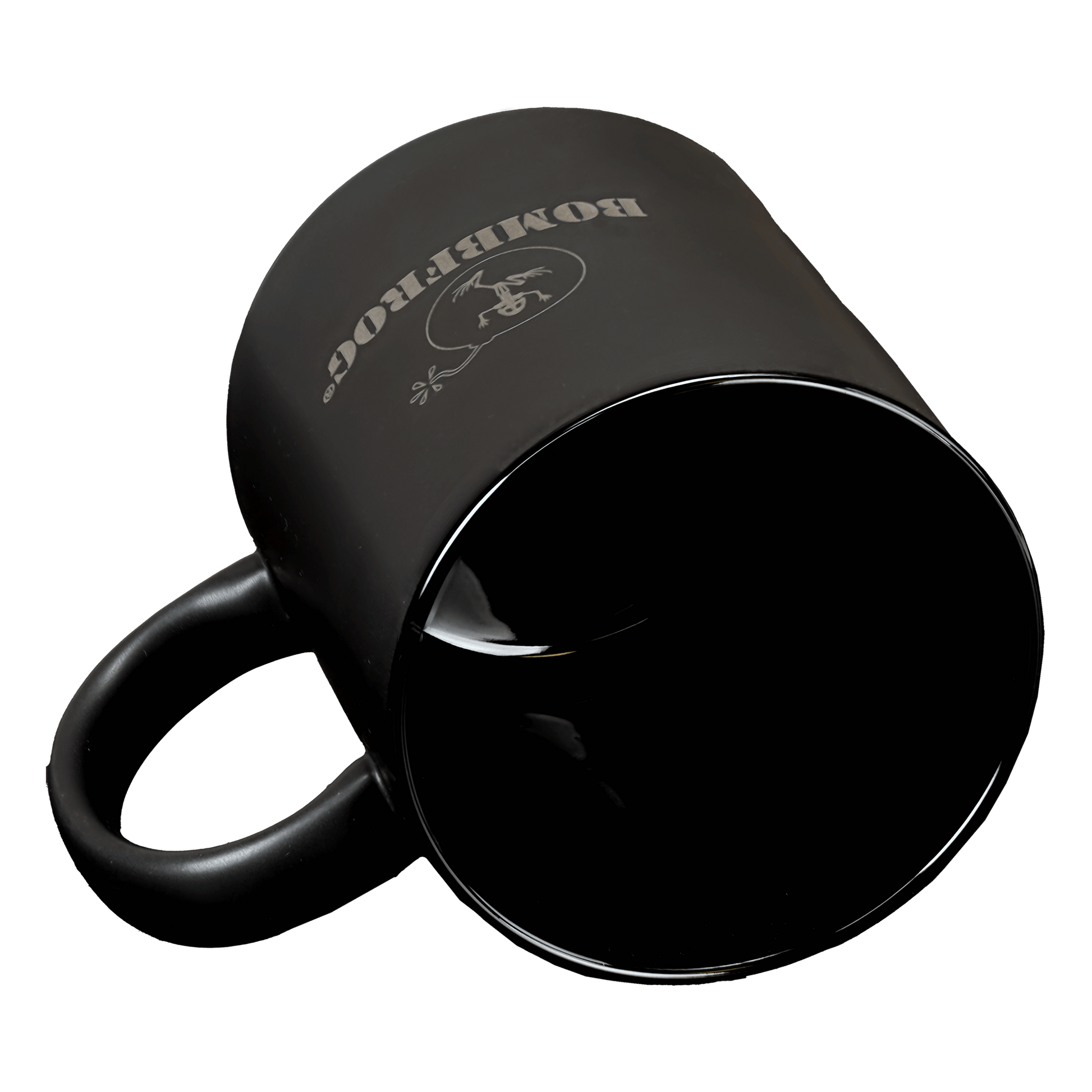 Moin Kaffeebecher 350ml in Mattschwarz mit Glänzendem Innenraum