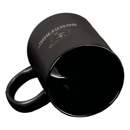Moin Kaffeebecher 350ml in Mattschwarz mit Glänzendem Innenraum