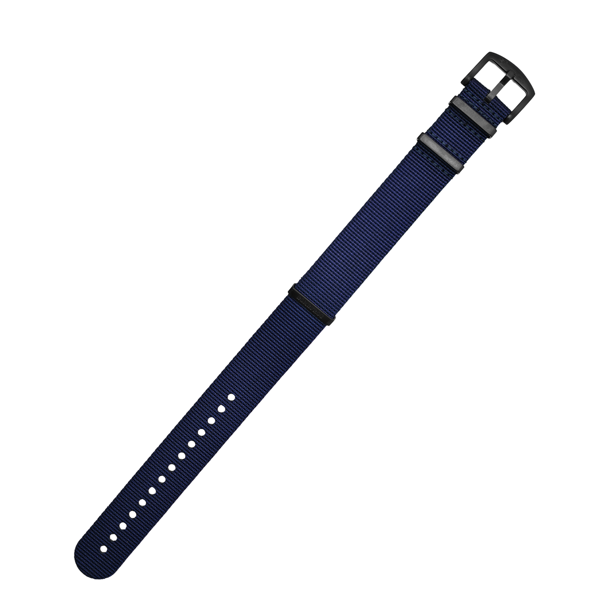 NATO ARMBAND NAVY MIT SCHWARZER DORNENSCHLIESSE | 24 MM