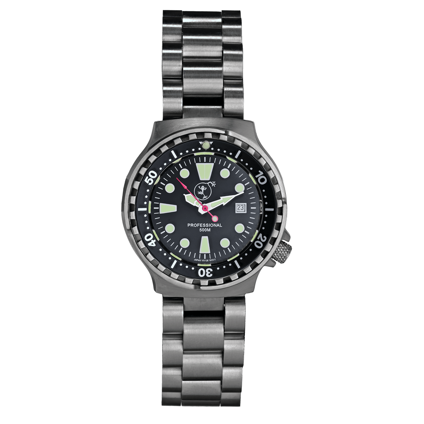 PROFESSIONAL 500 WOMEN'S DIVING WATCH STAINLESS STEEL | NEOPRENE BRACELET