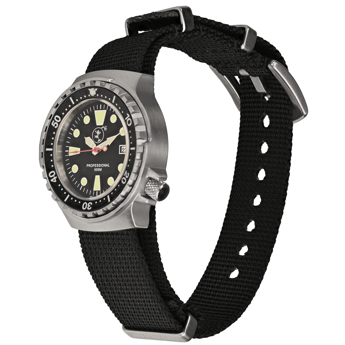 PROFESSIONAL 500 WOMEN'S DIVING WATCH STAINLESS STEEL | NEOPRENE BRACELET