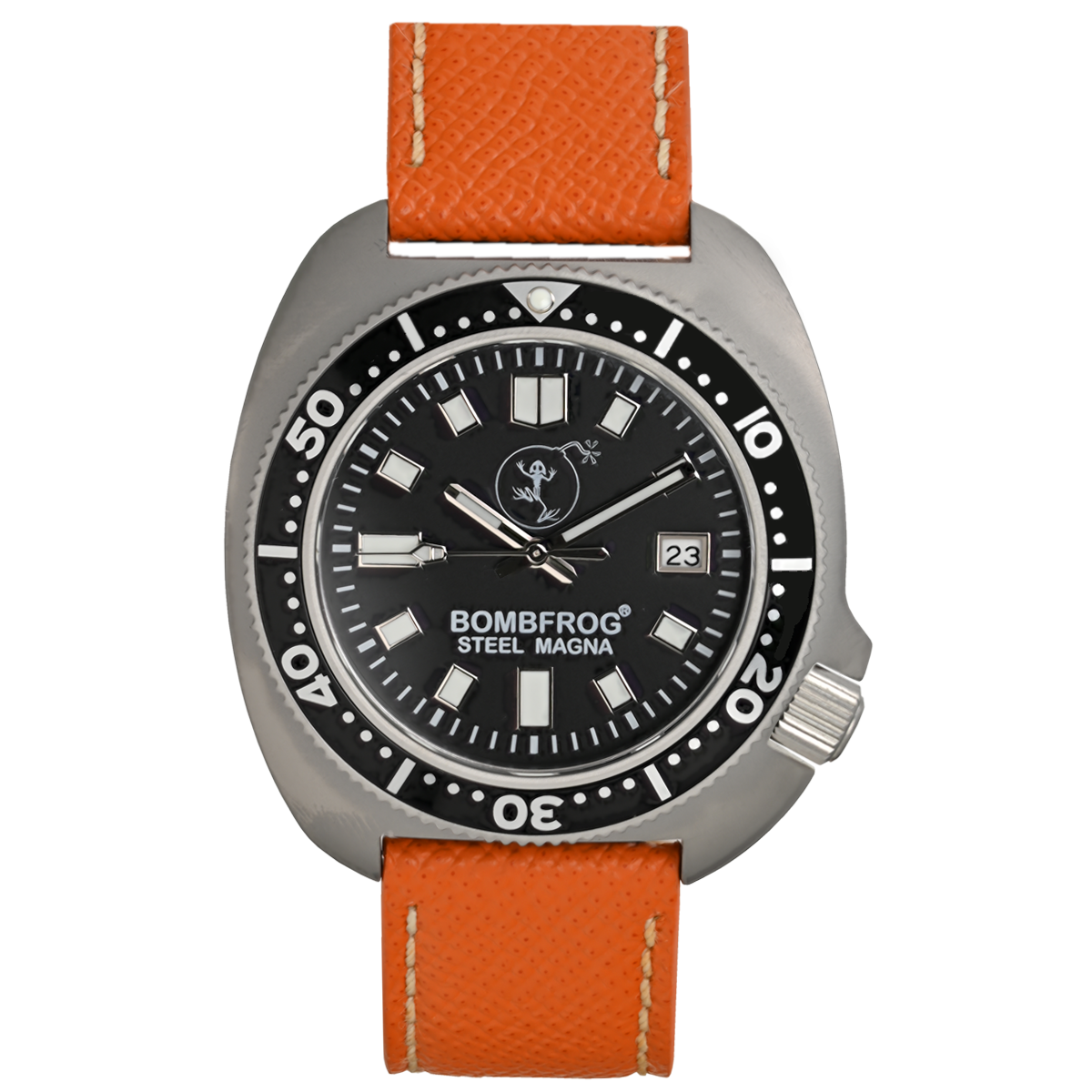 STEEL MAGNA II Schwarz | LEDER ARMBAND