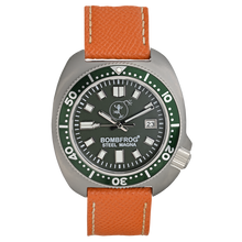 STEEL MAGNA II Grün | LEDER-ARMBAND