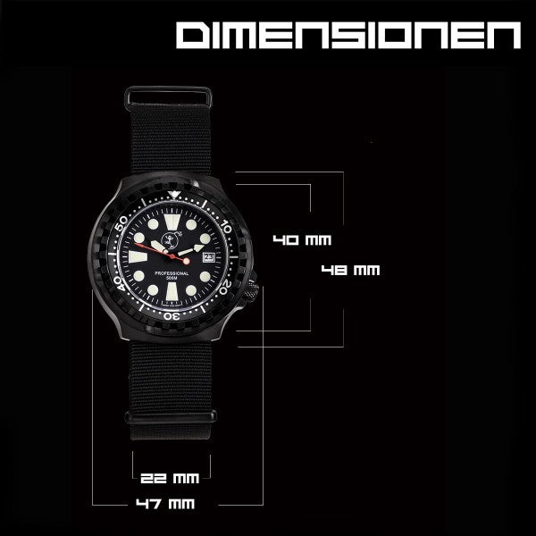 PROFESSIONAL 500 BLACK | NATO BRACELET