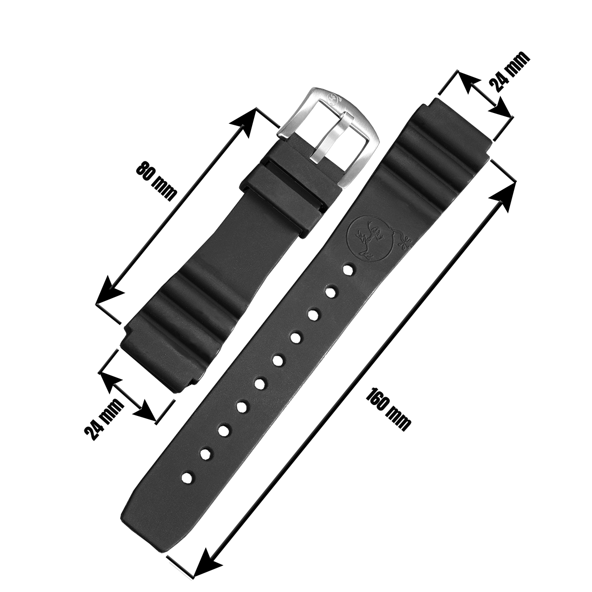 SILIKONARMBAND TAUCHER | 24MM